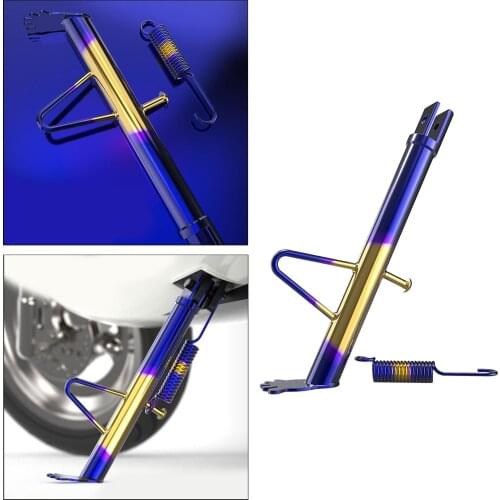 Motorbike Motorcycle Accessories Titanium Side Kickstand Parking Rack