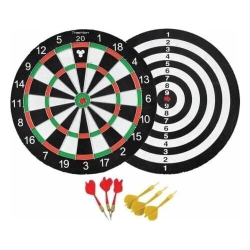 Double-Sided 37 cm Dart board and 6 Pcs Arrow Fun Quality Game