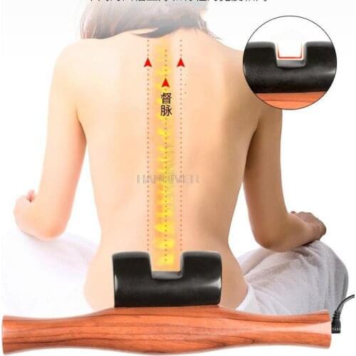 Bian-stone electric scraping instrument massage is spinal massage whole spine care lumbar spine scraping board through the back