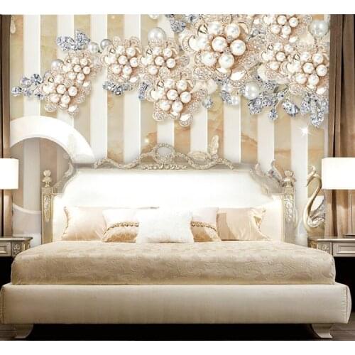 Customized large mural luxury elegance 3d stereoscopic flower rose wallpaper living room TV backdrop Home Decor