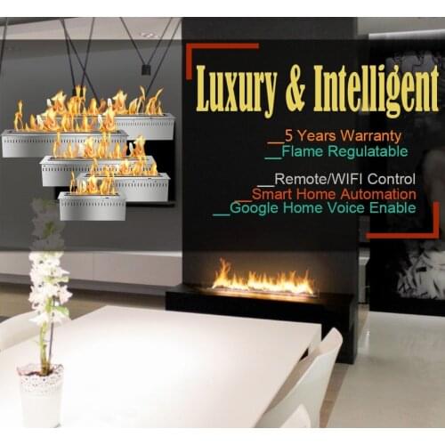 Inno-Fire 24 inch bio fireplace stainless steel ethanol box smart