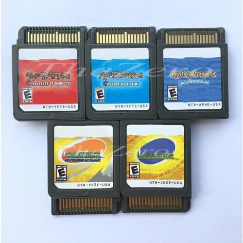 Po Mystery Dungeon Series Explorers of Time Darkness Ranger Video Game Cartridge Console Card US Version for DS3DS2DS Console