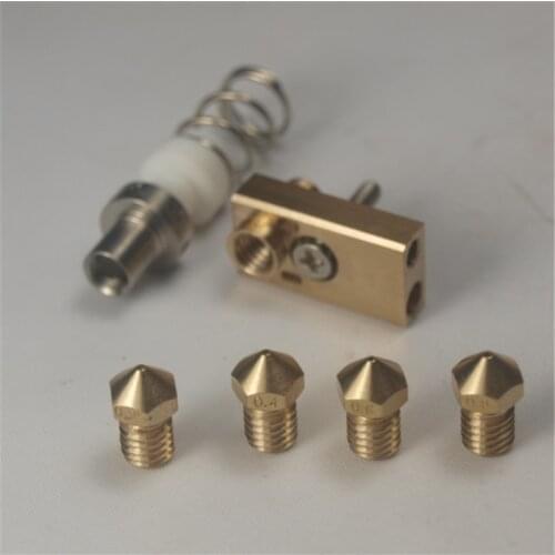 1.75/3mm Ultimaker 2 Extended 3D printer parts Ultimaker 2+ UM2+ Olsson block nozzle hotend kit for 3D printer DIY part