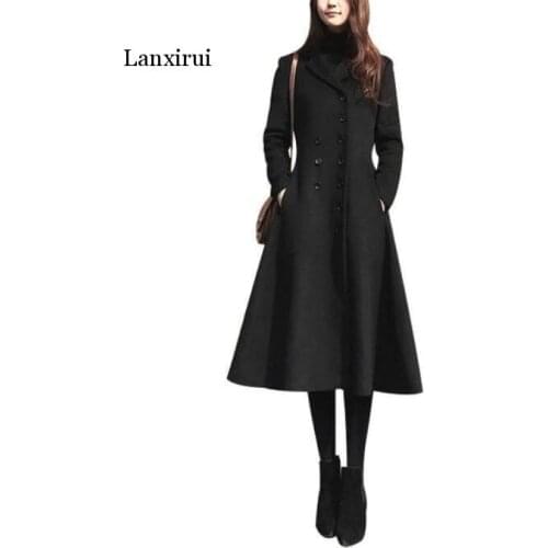 Женские синие пальто Lanxirui China At AliExpress