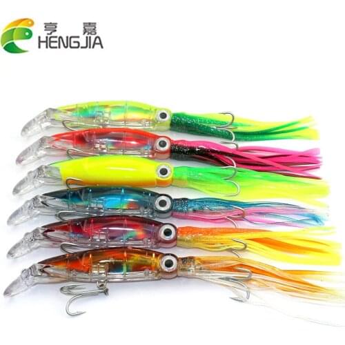 Hot Sale 3PCS/LOT Fish Lures Artificial Octopus Lures 14cm 40g 3D Eyes Lifelike Fishing Tackle Fishing Bait HJ075 Free Shipping