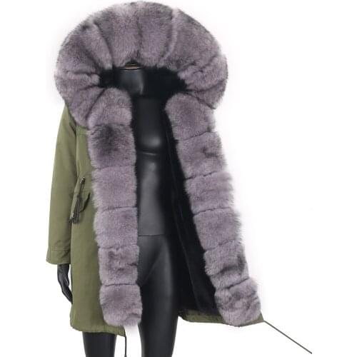 Man Winter Jacket Long Parka 7XL Fashion Clothing Streetwear Removable New Real Fox Fur Coat Parka Faux Fur Liner Warm Thick