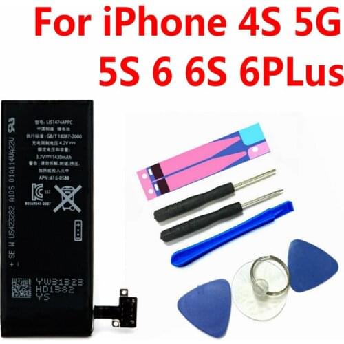 New Battery For iPhone 6 6S 5S 5G 4S Original Bateria Replacement Batterie For iPhone6