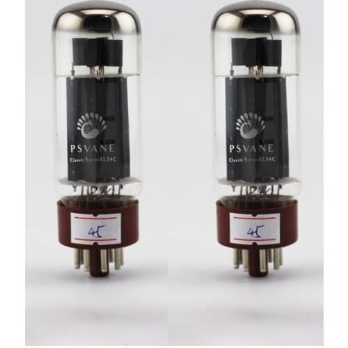 New 2pcs Psvane EL34C(EL34B,6CA7-Z,6CA7-T,WE6CA7) HIFI Series Audio Vacuum Tubes Matched Pair Repalce shuguang Mullard EH EL34