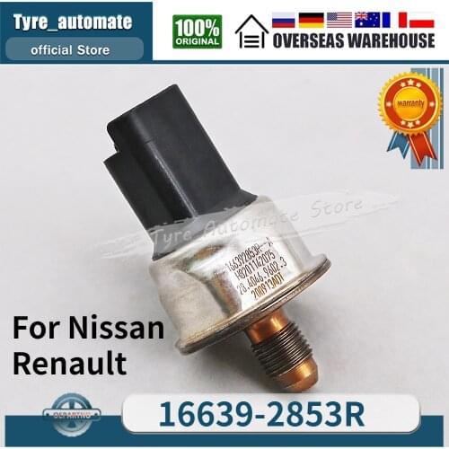 New Fuel Rail High Pressure Sensor For Nissan Renault 16639-2853R 166392853R-A