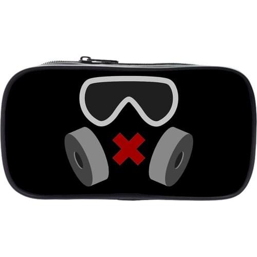 Rainbow Six Siege Pencil Case Boys Girls Pencil Box 3D Print Fashion Convenient Student Office Pencil Case Cosmetic Bag