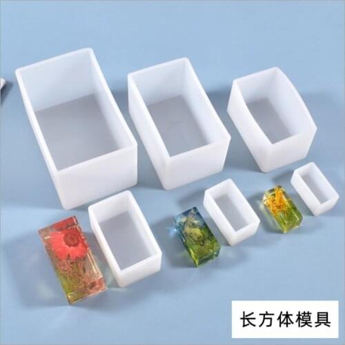 Transparent Silicone Mould Dried Flower Resin Decorative Craft DIY cuboid Mold epoxy resin molds for jewelry