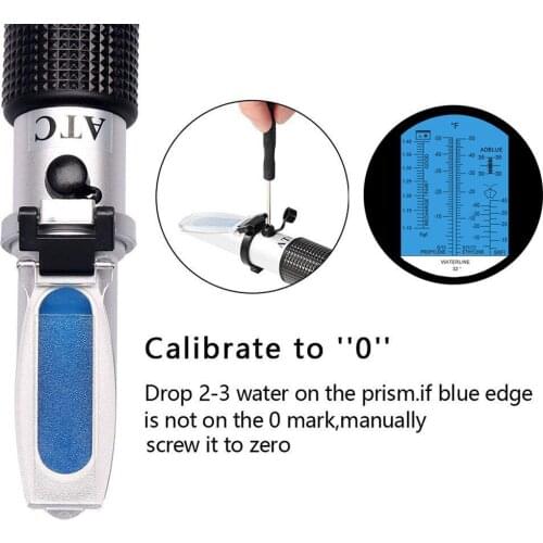 Portable 4 In1 Antifreeze Refractometer Automobile Antifreeze Urea Adblue Battery Fluid Condition Glass Water Tester ATC Tool