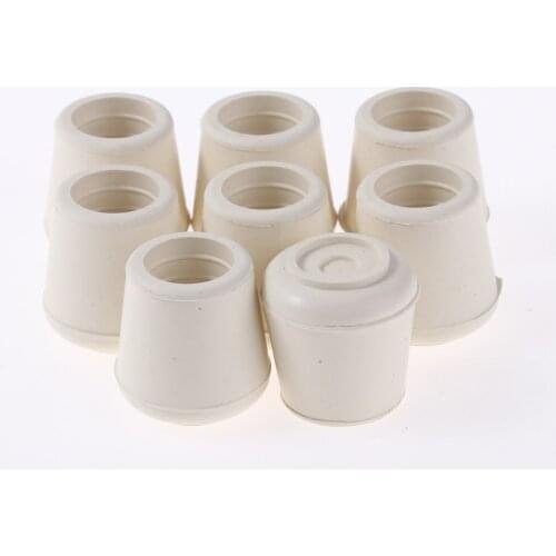 8Pcs Rubber Feet Cups Anti Slip Round Chair Legs Caps Non Skid Table Tube End Plugs Foot Pads Protectors Furniture Legs Covers