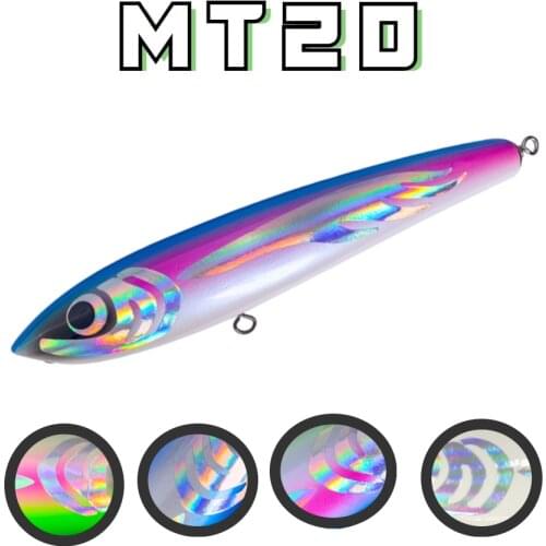 SWOLFY Hard Wood Pencil Bait ±120g 22.5cm Artificial Topwater Floating Fishing Tackle Surface Trolling Bait Sea Fsihing