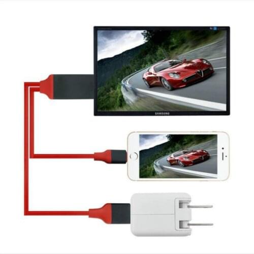 TV stick 2M USB to HDMI-compatible HDTV AV Cable Adapter for iPhone 7 7 Plus 6S 6 Plus 5S 5 Charging Adapter Cable