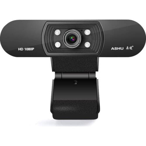 Webcam 1080P, Built-in HD Microphone 1920 x 1080p HDWeb Camera with USB Plug n Play Web Cam, Widescreen Video