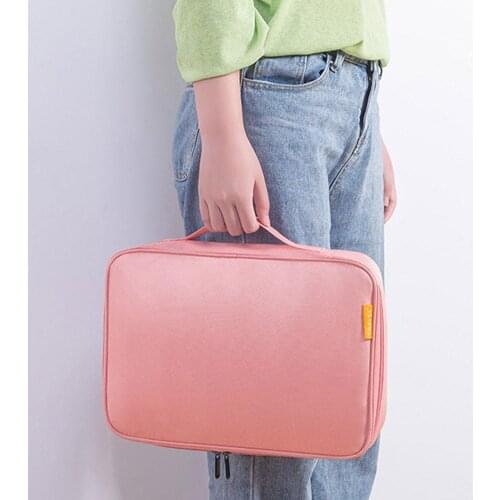 Large Capacity Multi-Layer Document Tickets Storage Bag Certificate File Organizer Case For Home Travel Passport