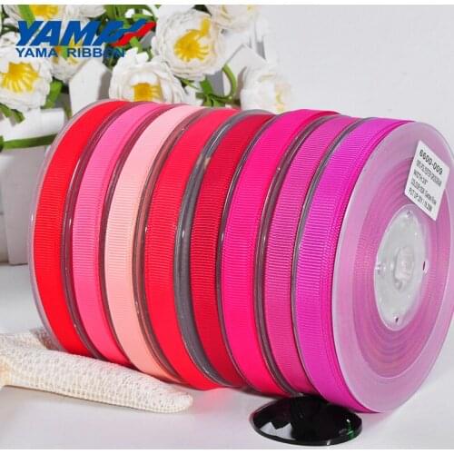 YAMA 1/8 inch 3mm 350yards/lot Red Series Wholesale Grosgrain Ribbon for Diy Dress Accessory House Wedding Decoration