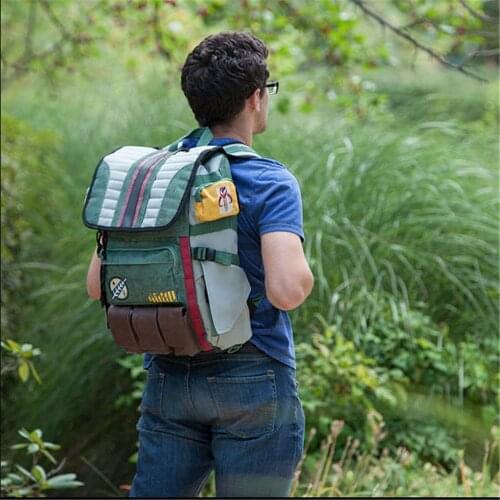 X-COSTUME S Wars Boba Fett Backpack Shoulders Bag Backpack School Bags Outdoor Travel Bag Cosplay Accessory High Quality