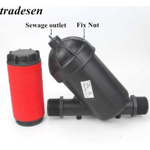 3/4"~1.5Inch Y Type Disc Filter With PE/PVC Joint 120Mesh Filter Element Agricultural Garden Irrigation Syetem Water Filtration