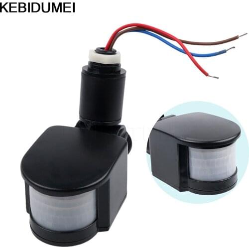 110v 220v Switch PIR Motion Sensor Detector Switch DC 12V 24v Automatic On Off Infrared Switch LED Light Wall Lamp Bulb