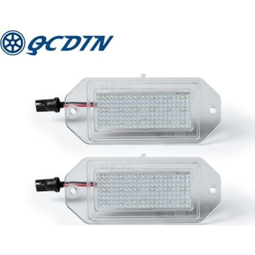 2pcs White 12V 6000k Car LED License Number Plate Light LEDs Trunk Lamp For VOLVO 944 964 S90 Car Light Source