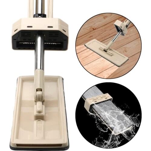 Automatic Spin Lazy Home Cleaner Free Hand Washing Magic Mop 360 Rotating Self-Wringing Flat Mop