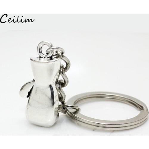 Punk Keychain Boxing Glove Pendant Car Key Chain Sport Fist Key Ring Man Women Gift Silver Color Jewelry