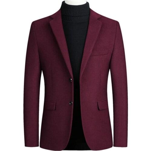 Black Suits Two Buttons Lapel Men Blazer Formal Evening Dinner Wedding Mens Blazer Suit Ensembles Slim-Tuxedo Suit Coat Workwear