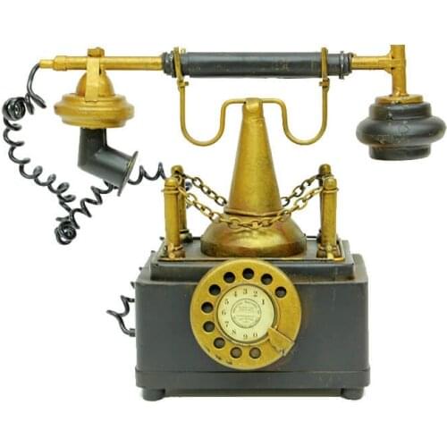 Decorative Metal Telephone Piggy Bank - Trinket, Miniature, Gift, Vintage, Nostalgic-Handmade, hand Painted Quality Durable