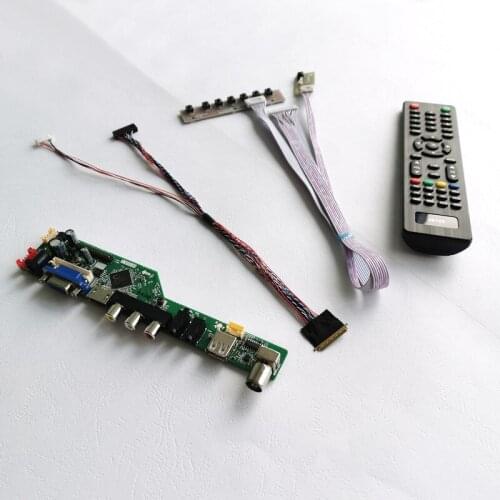 For BT156GW01/CLAA156WA/CLAA156WB 15.6" VGA USB RF Remote WLED notebook PC LVDS 40-Pin 1366*768 display controller card kit