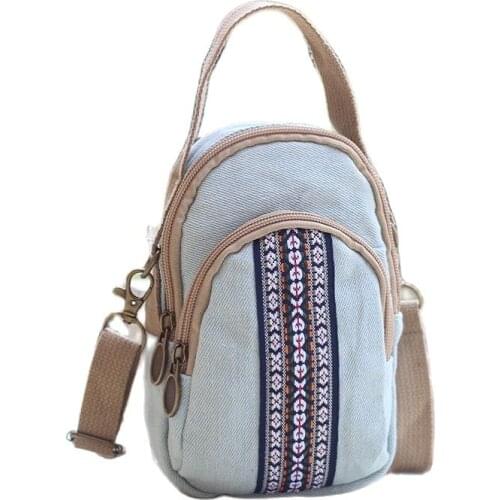 Canvas National Womens Mini Tote Handbags Ladies Shoulder Crossbody Money Bags Female Phone Pouches Bolso Bolsa for Girls