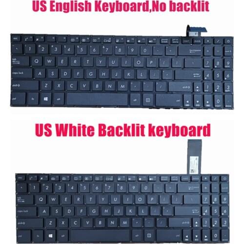 US White Backlit or Non-Backlit keyboard for Asus X570U/X570UD/X570Z/X570ZD/X570D/X570DD