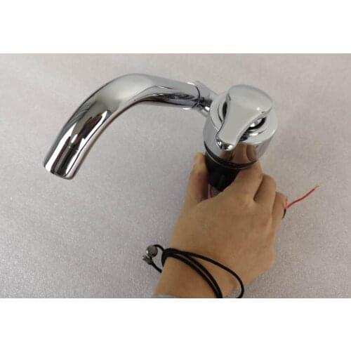 12V 360° Rotating Full Copper Cold Hot Water Faucet Tap for Boat RV Caravan Motorhome