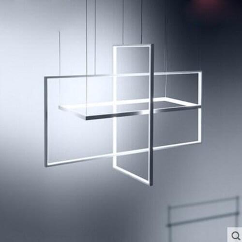 Creative art geometric chandelier modern minimalist living room bedroom dining room lighting Nordic personality lighting fixture