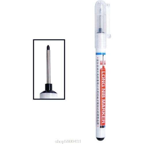 Long Head Markers Bathroom Woodworking Decoration Multi-purpose Deep Hole Marker Pens N09 20 Dropshipping