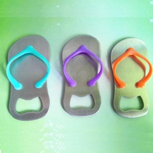 Cute Creative Beer Openers Slipper Shaped Sandal Flip-flop Beer Bottle Opener Cap ss1016