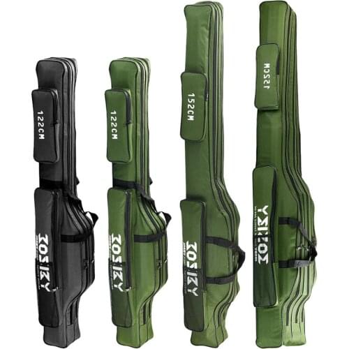 Multi-purpose Oxford Cloth Black/Green Package Fishing Tackle Creative And Unique Storage Fishing Rod Bag 2/3 Layer
