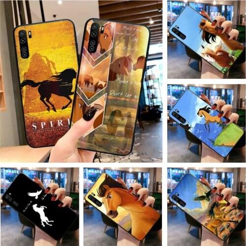 HUAGETOP Spirit Stallion Cimarron Horse Soft Phone Cover for Huawei P40 P30 P20 lite Pro Mate 30 20 Pro P Smart 2019 prime