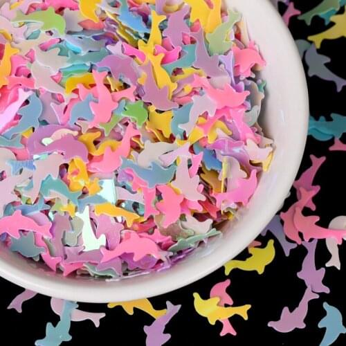 Dolphin Sequins 11mm PVC Mixed Glitter Paillettes for Nail Art Manicure Sewing Wedding Decor Confetti 20g Girl DIY Handcraft