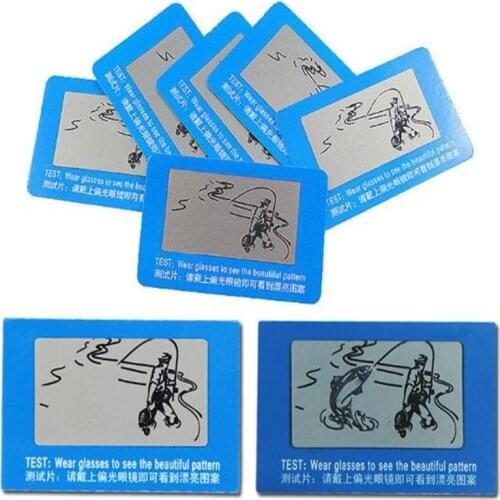 3 pcs/pack Help You to Check You Sunglasses Polarized or Not Free Wear Glasses To Check Polarized test Card 2522