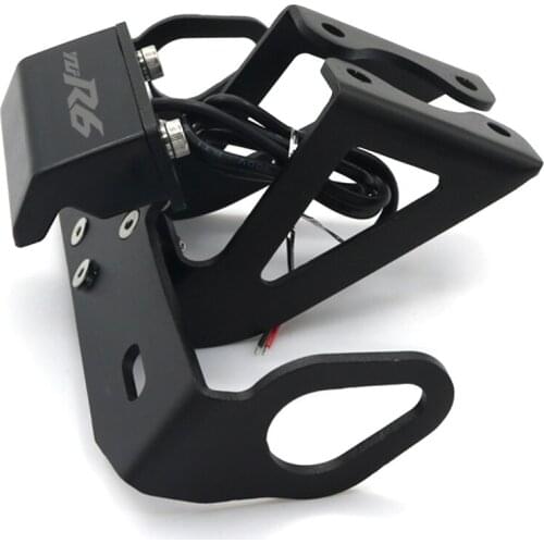 License Plate Holder Frame LED For YAMAHA YZFR6 YZF R6 2006-2018 Motorcycle Tail Tidy Fender Eliminator Registration 2017 2016