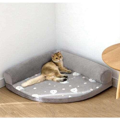 Removable Cat Bed House Kennel Cat Rug Pet Bed Dog Bed Sofa Dog House Pet Beds for Dogs Cat Rug Cat House Cat Accessories Pet