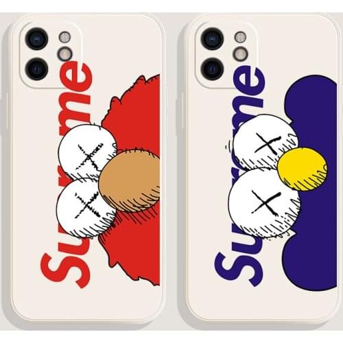 Brand Cookies ELMO Sesame Street Bracket phone case for iphone X XR XS MAX 7 8 plus 11 13 pro Max Silicone soft backCover coque