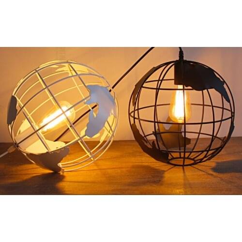 Contracted Contemporary Dining-Room Droplight Study Bar Corridor Porch Globe Iron Art Individual Character Lamps And Lanterns
