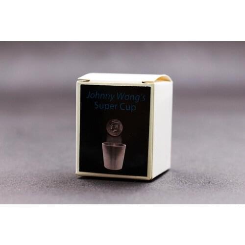 Super Cup (Half Dollar) by Johnny Wong Close up Illusions Magician Coin Magia Fun Perfect Twice Penetration Magic Tricks Gimmick