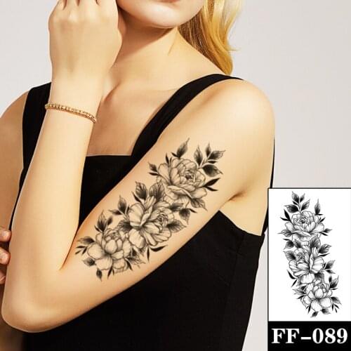 Wolf Debris Temporary Tattoo Stickers Snake Cross Feather English Letters Fake Tattoos Waterproof Tatoos Chest Arm for Women Men