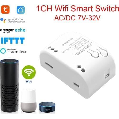 WiFi Smart Light Switch Tuya/Smart Life APP Wireless WiFi Smart Breaker LED Light Remote Control With Alexa Google Smart Home