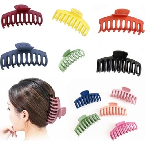 Hot sale solid color claw clip big hair clip crab hair claw bath clip ponytail clip ladies and girls hair accessories gifts