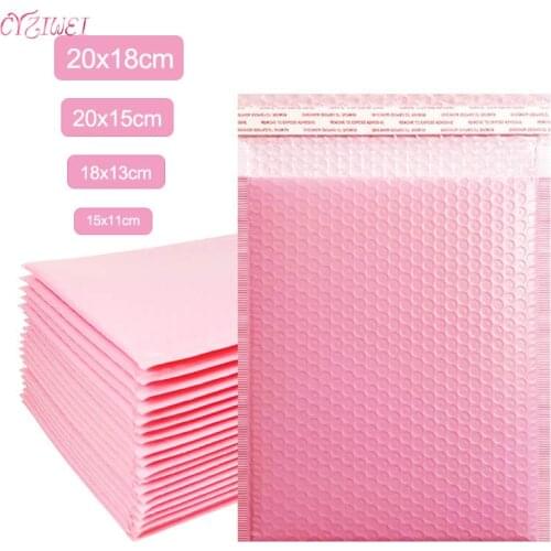 10pcs Bubble Envelope bag Pink Bubble Poly Mailer Self Seal mailing bags Padded Envelopes For Magazine Lined Mailer Packages Bag